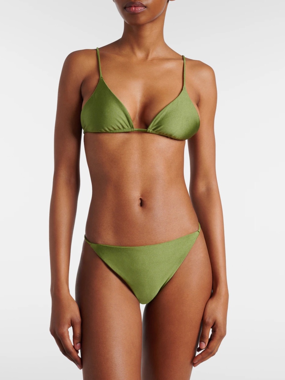 Gooseberry Olive Triangle Bikini Set - Women Swim